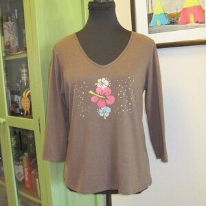 Spooney Wearever 3/4 sleeve top